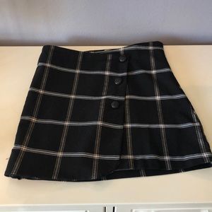 Urban outfitters black plaid skirt